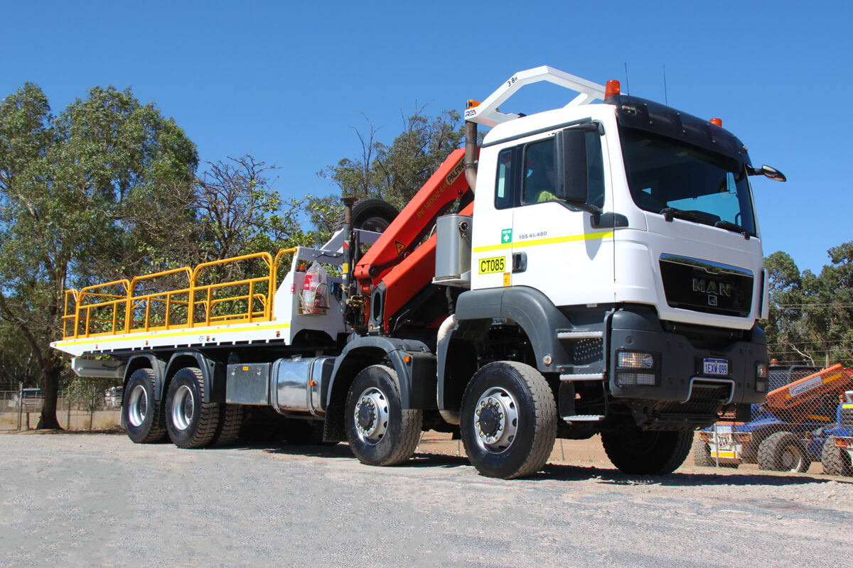 MAN TGS 41.480 8×8 Tilt Tray Crane Truck | CT085