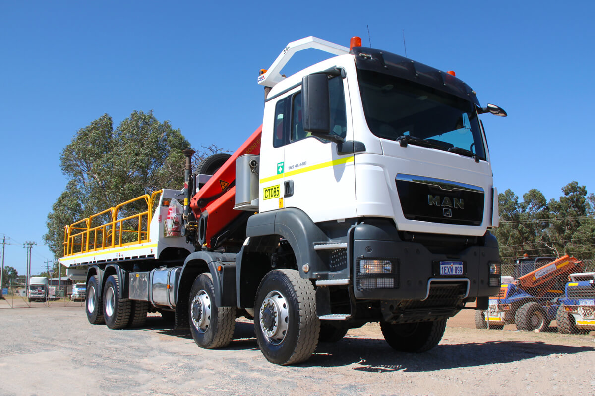 MAN TGS 41.480 8×8 Tilt Tray Crane Truck | CT085 | Plantman