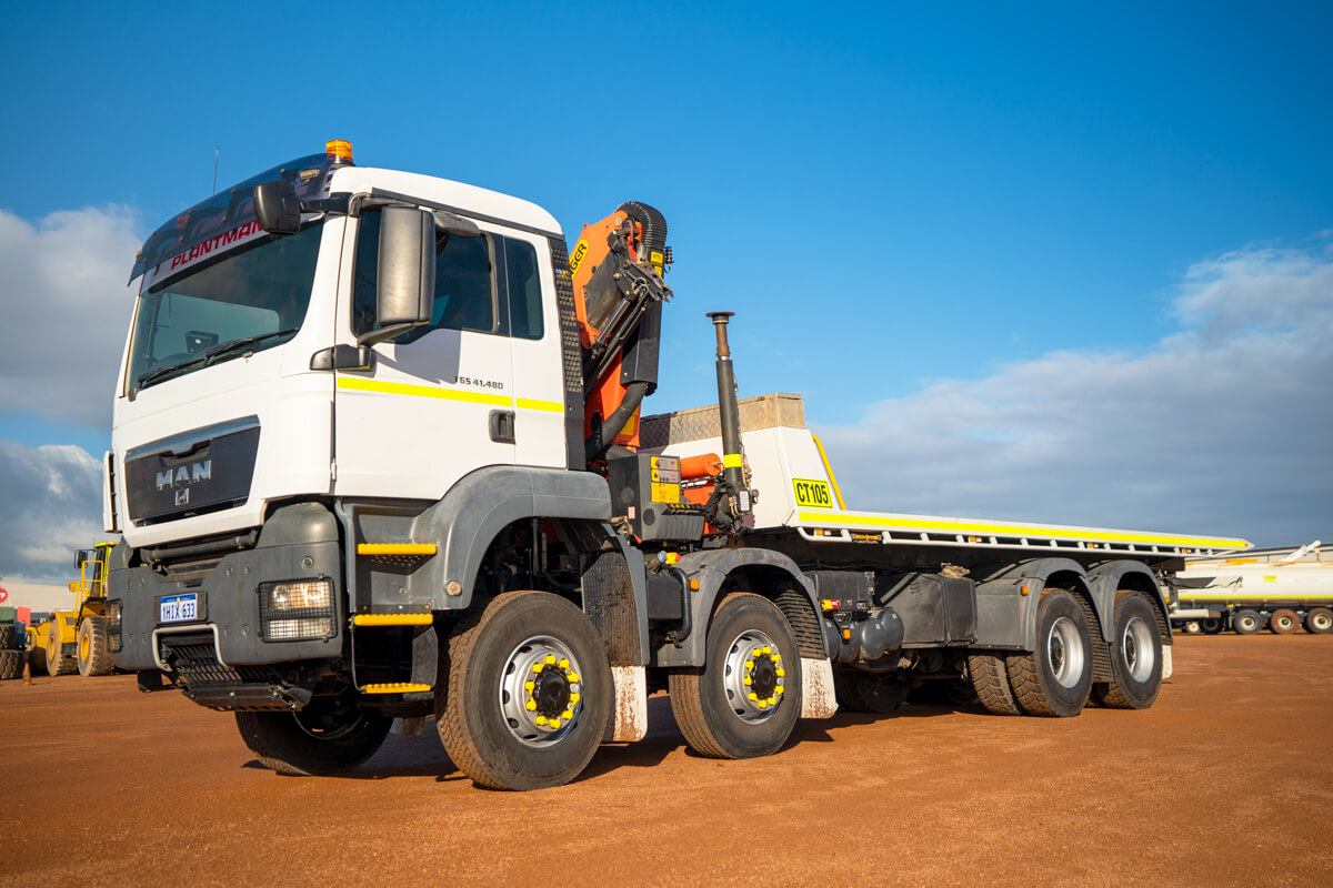 MAN TGS 41.480 8×8 Tilt Tray Crane Truck | CT105