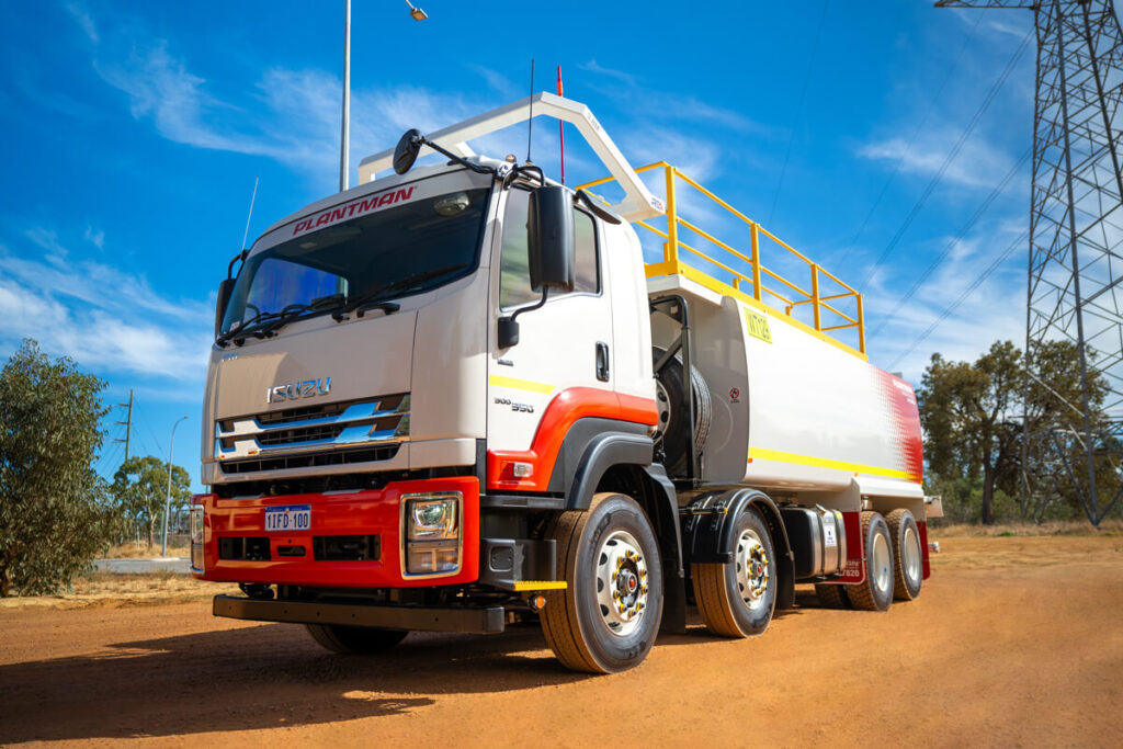 Plantman water trucks for dust suppression in Western Australia