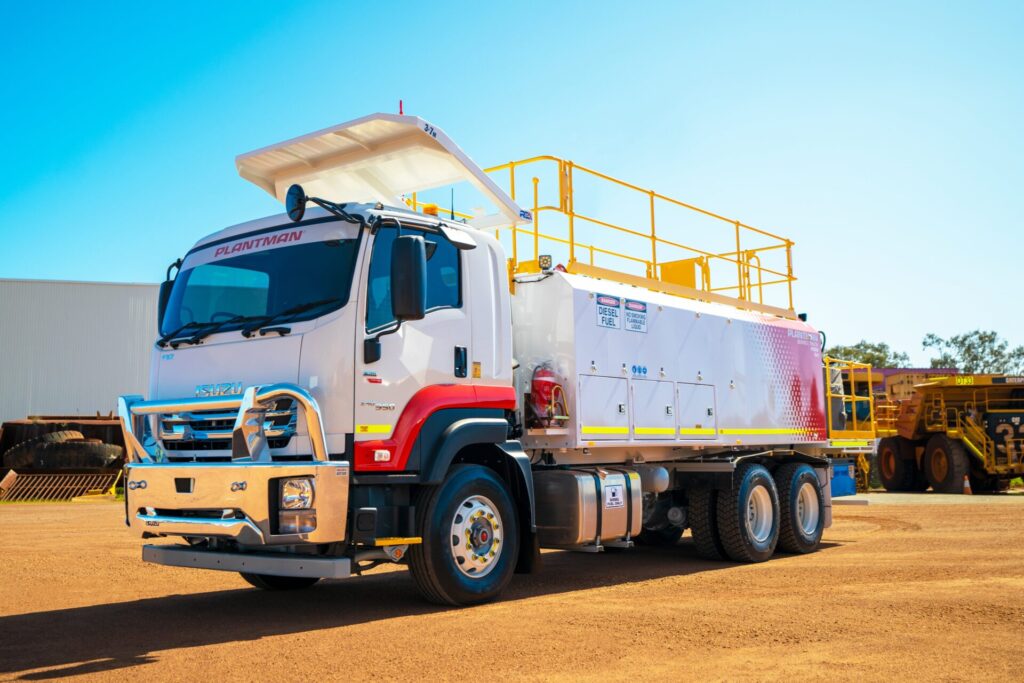 A Plantman field service truck designed for heavy-duty maintenance and optimal fleet support in rugged environments.