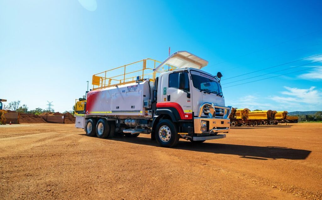 A Plantman service truck on site.