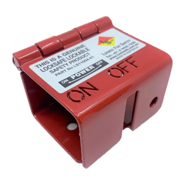 BATTERY ISOLATOR RED LOCKABLE BRACKET